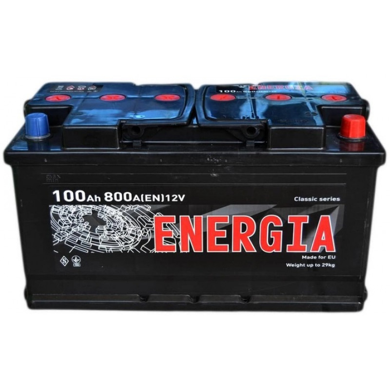 Акумулятор ENERGIA 100Ah R 800A
